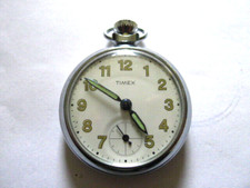 Timex chromed gents hand wind - timex,