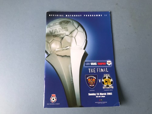 2002 ldv vans trophy - vans, final