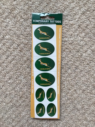 Springbok temporary tattoos - springbok,
