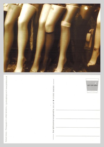 Postcard mannequin legs - -,
