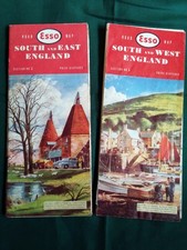 Vintage 1960s esso road maps - esso,