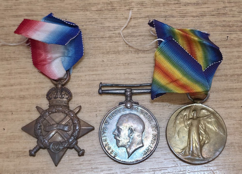 Ww1 medal trio 1914 star - medal,