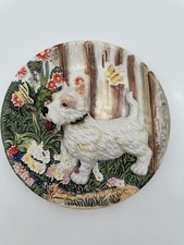 3D Westie Dog In Butterflies