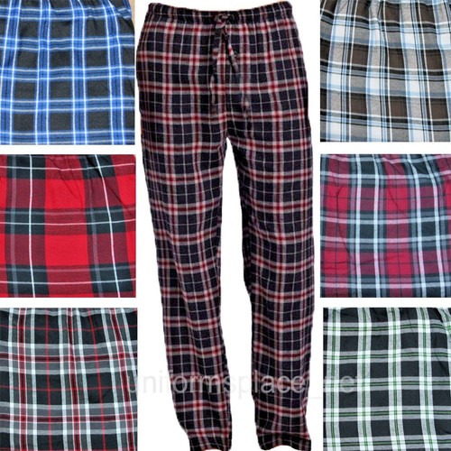 Mens woven check lounge - x,