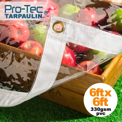 330gsm clear tarpaulin - tarpaulin, heavy