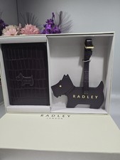 RADLEY London Eltham Mews  Faux Croc Boxed Passport Cover & Luggage Tag MERLOT