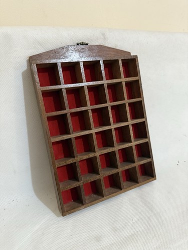 Thimble display case wooden - case,