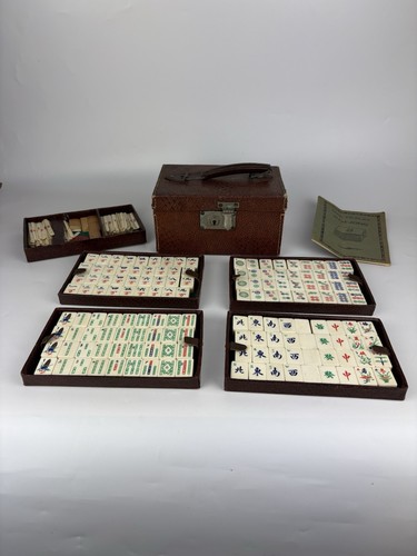 Vintage mah jong - set, tiles