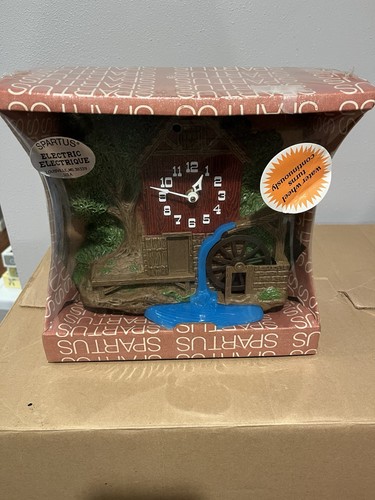 Vintage spartus clock - vintage,