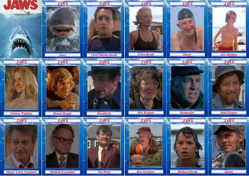 Jaws movie trading - , cards