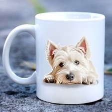 Pet Dog Mug, watercolour West