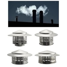 Chimney Cap for Wood Log Burner Flue Cap Roof Vent Cap Stove Pipe Topper