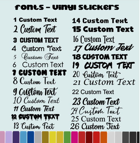 Custom personalised name vinyl - personalised,