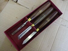 Crown Pen Turning chisel HSS 9" 3 piece set, Sheffield
