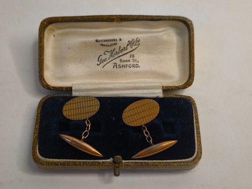 Antique 1926 9ct 375 - gold, hh&s