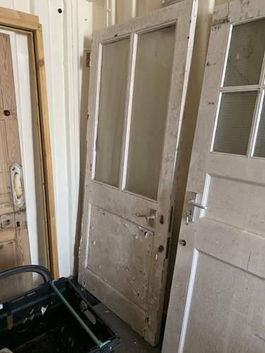Reclaimed external door with - reclaimed,