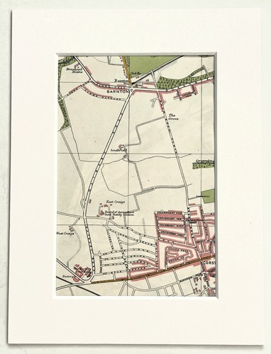 Vintage 1955 edinburgh map - 1955,
