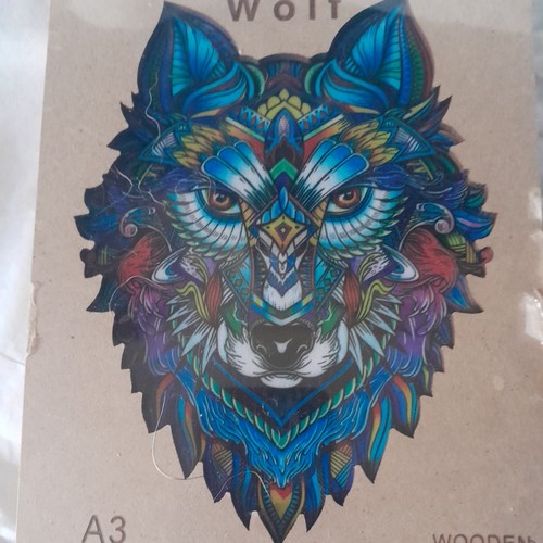 Mystery wolf wooden jigsaw - mystery,