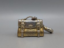 Mulberry Bag  Keyring  in Brass
