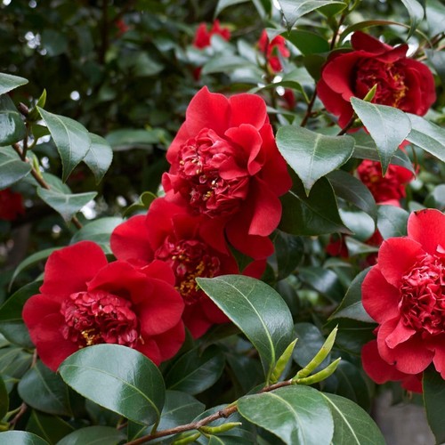 Camellia japonica red plant - japonica, 3l