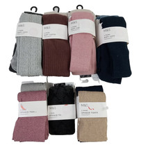 M&S Girls Opaque Tights Size