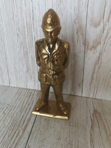 Brass policeman ornament - policeman,