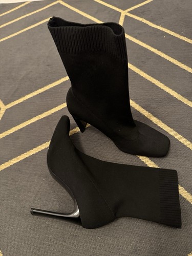 Zara black knit - zara, ankle