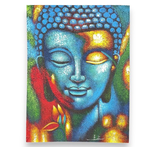 Buddha blue and gold - buddha,