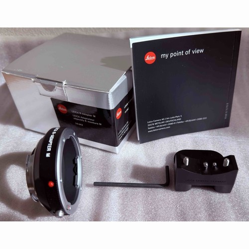 Leica adapter 14642 black - m,
