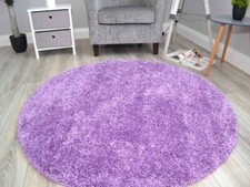 Circular Circle Shaggy Rugs Non Slip Washable Floor Small Large Round Mats Cheap