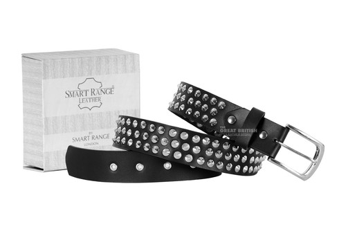 Unisex leather belts spike - unisex,