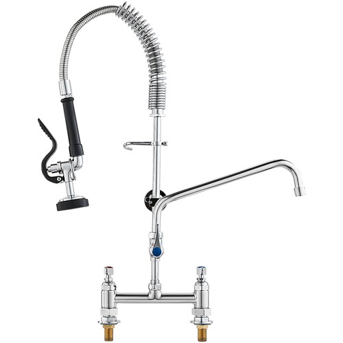 Commercial faucet w - faucet, w/