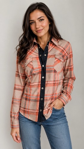 Karen millen orange tartan - karen,
