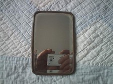 WW2 mess mirror with prop stand, good used condition, 5.5'' tall x 3.5''wide....