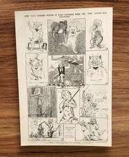Antique 1902 Louis Wain Style