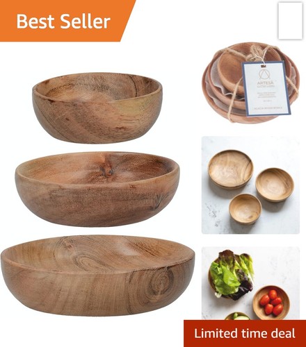 Wooden salad bowls set 3 - salad,