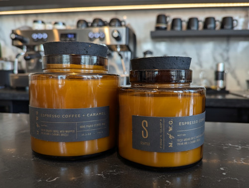 Coffee espresso candle - &,
