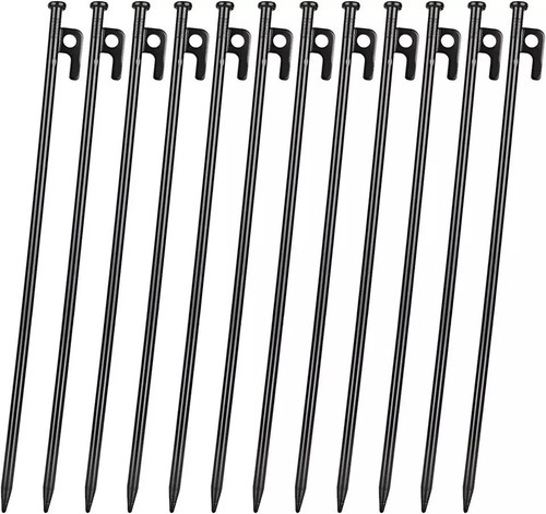 12pcs tent stakes heavy duty - stakes,