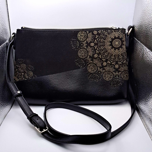 Desigual black faux leather - faux,