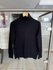 Tommy Hilfiger Cotton Women’s polo neck jumper, black, Sz M 