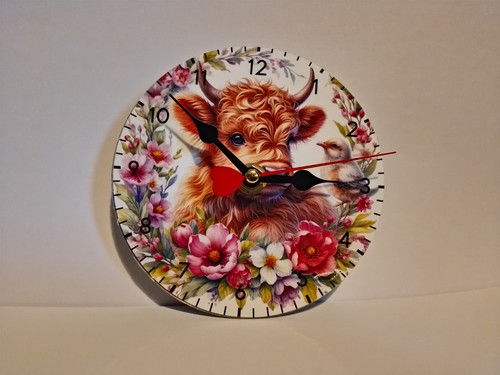 Pretty highland cow floral - pretty,