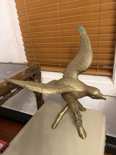 Cast brass eagle branch - eagle, on