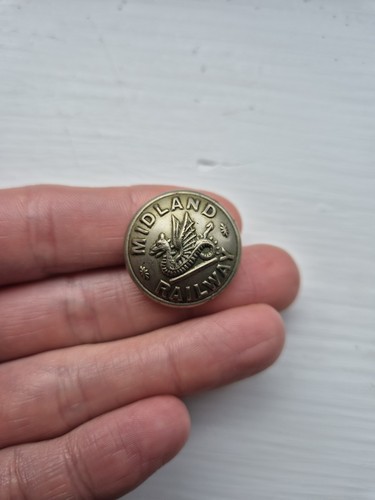 Midland railway uniform button - midland,