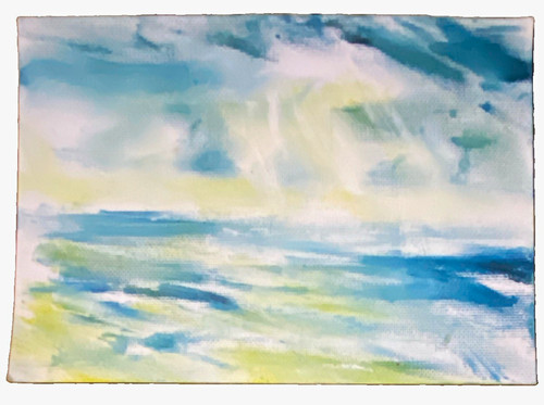 Original seascape watercolour - seascape,