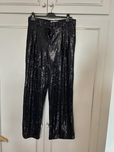 Zara sequin trousers - wide, leg