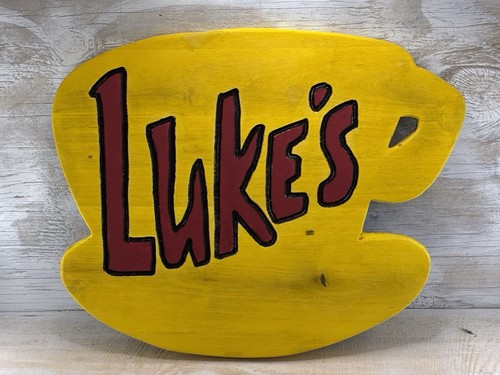 Hand made luke diner - diner, sign