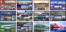FRIDGE MAGNET - SCOTLAND (Various) Large , Tourist Scottish Landmarks