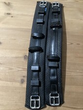 2 Zilco Black 19" Belly Bands /Girths Trotting/ Carriage Driving Good Safe Condt