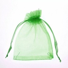 25 & 50 Christmas Organza Bags Party Favour Gift Jewellery Pouch Large Small UK