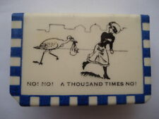 C1920S VINTAGE NO! NO! A THOUSAND TIMES NO! NOVELTY MATCHBOX HOLDER/COVER